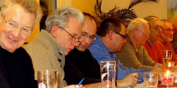Der Kreisvorstand mit Jörg Landmann (2. v.l), Thomas Hucke und Carsten Fitschen