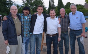 v.l.n.r.: Walter lang, Azim Nabi, Mika Everding, Bernd Hoffmann, Kalle Weiden, Karl Adrion 